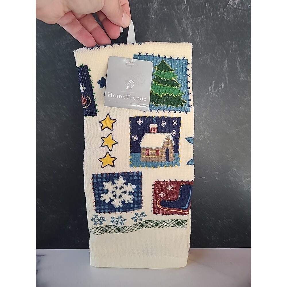 HOME TRENDS~ Winter/Christmas Tree Kitchen Towel READ Description